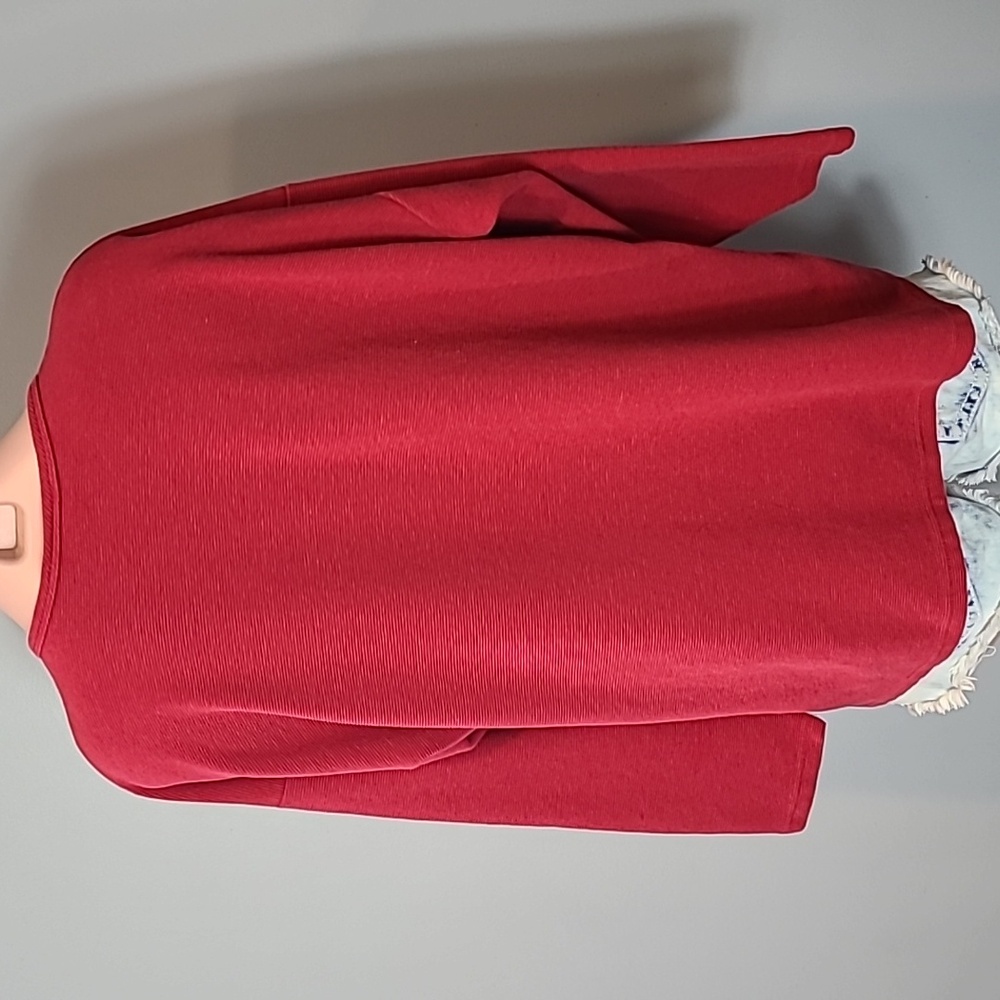 Vintage Red Oversized Sweater 80s 90s Womens‎ Size 3X Comfy - Picture 7 of 9